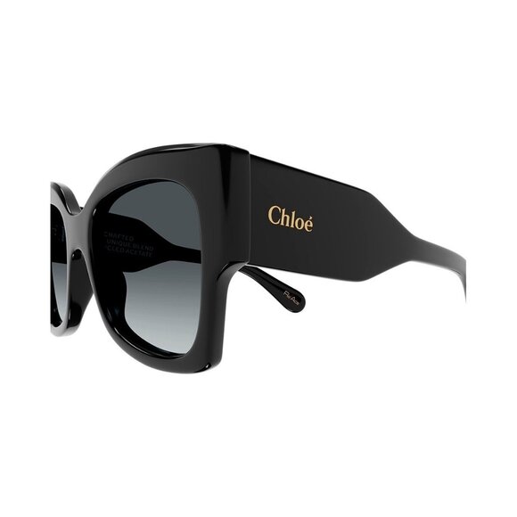 New CHLOE Black Butterfly CH0252S 001 Sunglasses Women - Picture 3 of 4